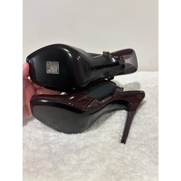 NWT Saint Laurent 110mm La Scandale Heeled Pumps Marron Glaze Women's Size EU 37 - Picture 7 of 11